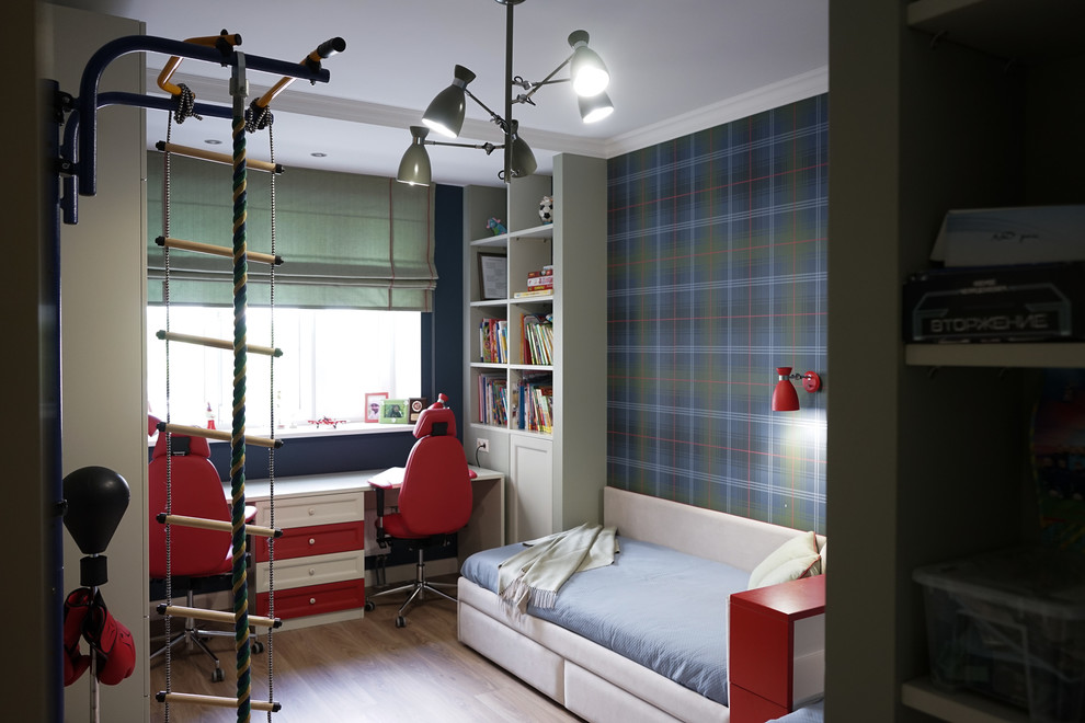 Дизайн 3-комнатной квартиры с детской для двух мальчиков