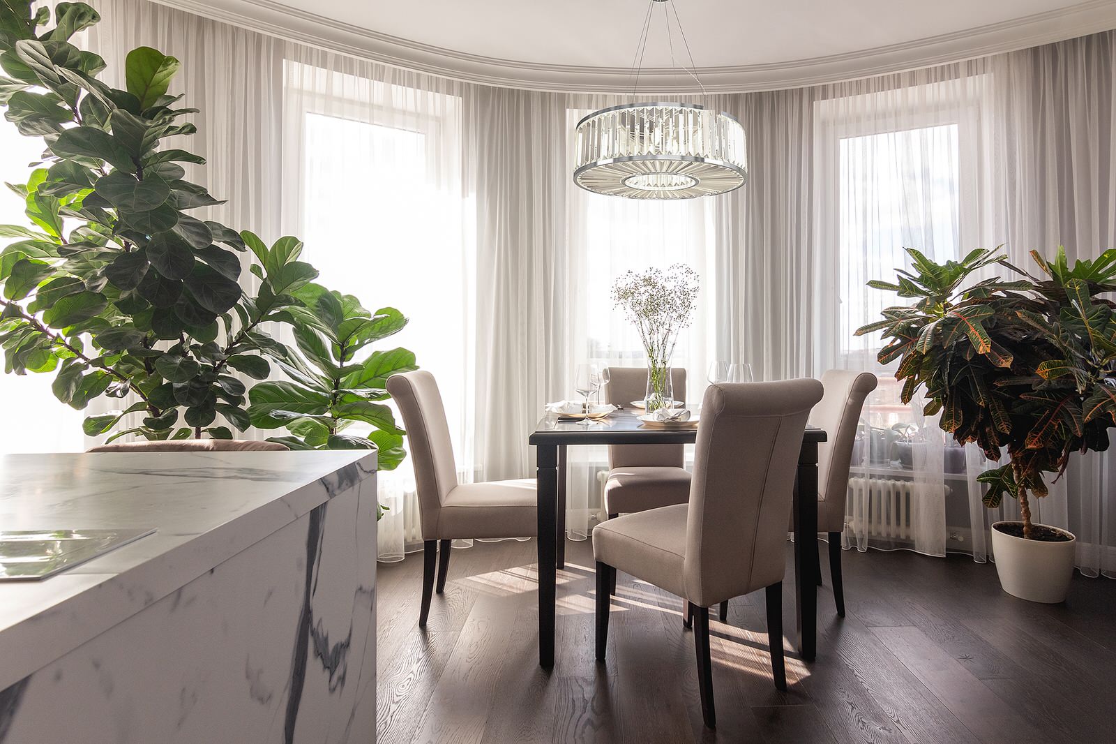 Реализованный проект квартиры 73,22 м/кв