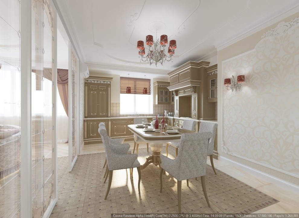 Проект пентхауса в классическом стиле в Москве
