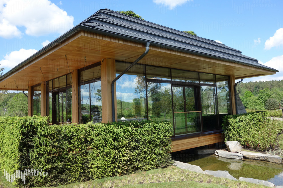 Обложка проекта: Строительство и внутреннее оснащение Дома для отдыха и совещаний