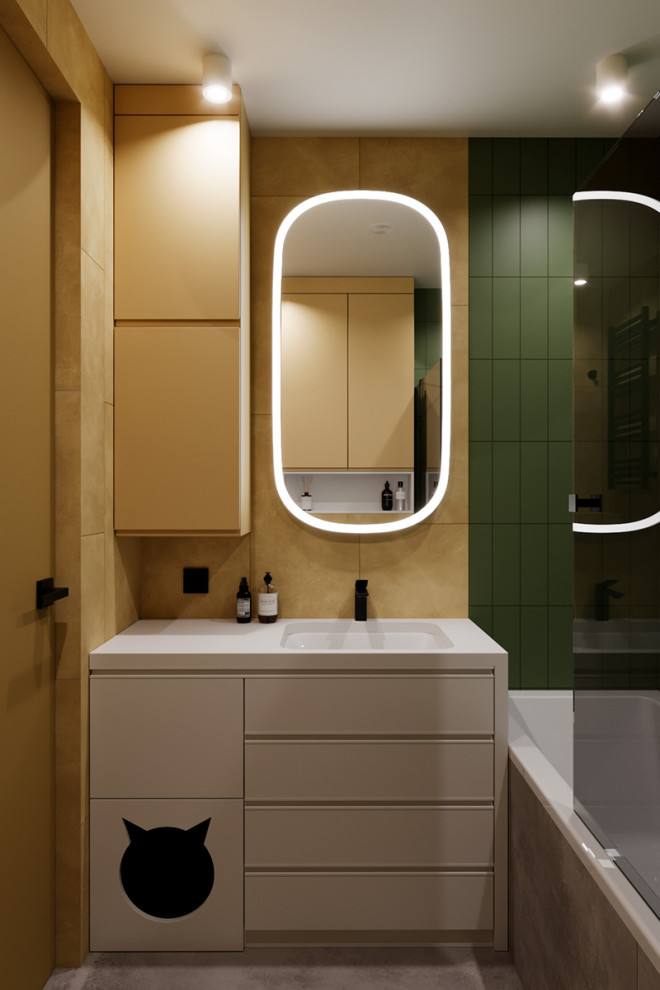 Евро трехкомнатная квартира в современном стиле ЖК Атмосфера