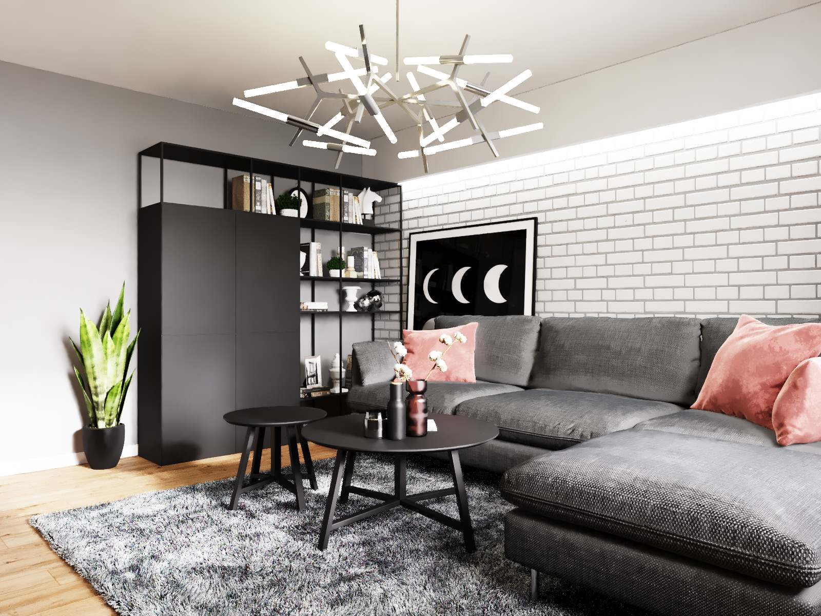 Дизайн гостиной в ЖК "Северная мыза"