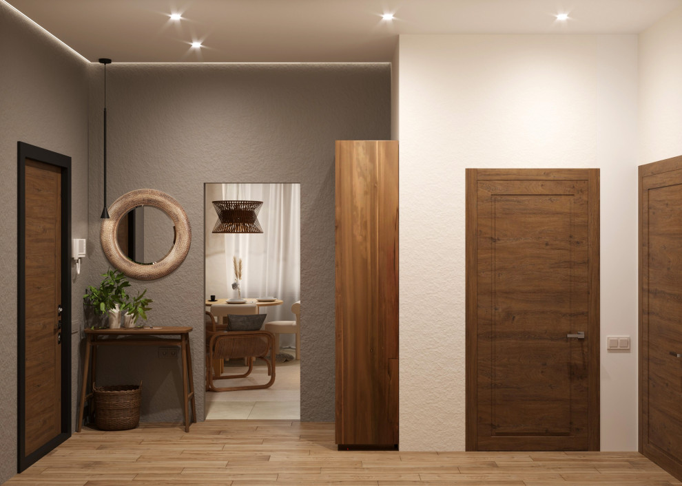 Обложка проекта: Прихожая в стиле ваби-саби из дизайн-проекта в ЖК 8Клёнов, Москва