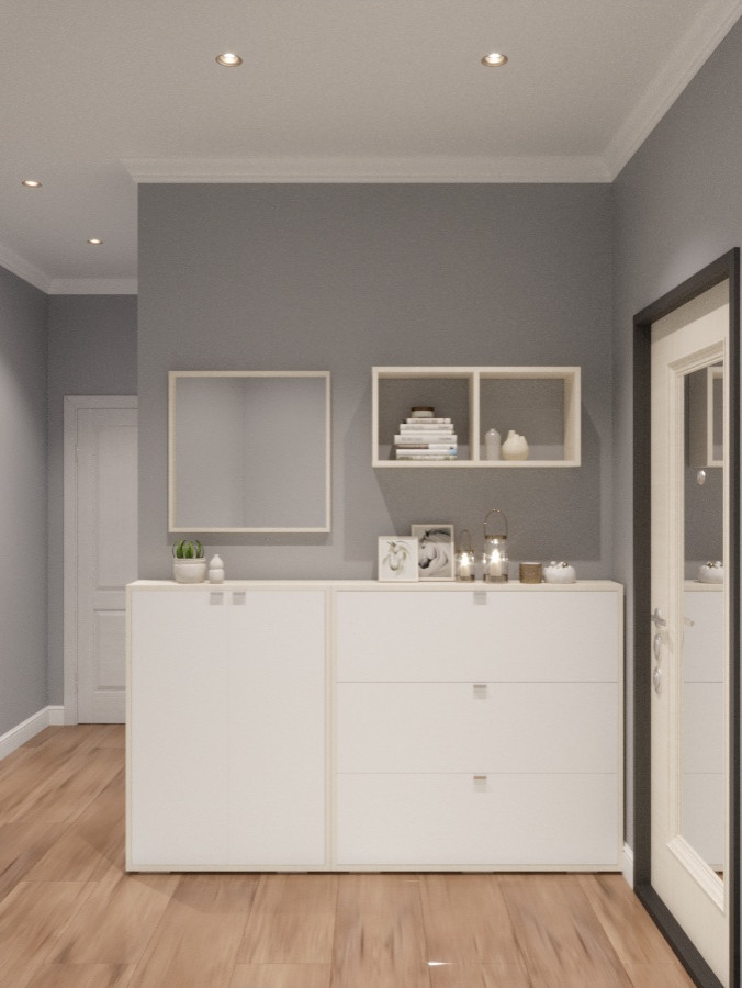 Дизайн-проект для двухкомнатной квартиры. 63.33 кв.м