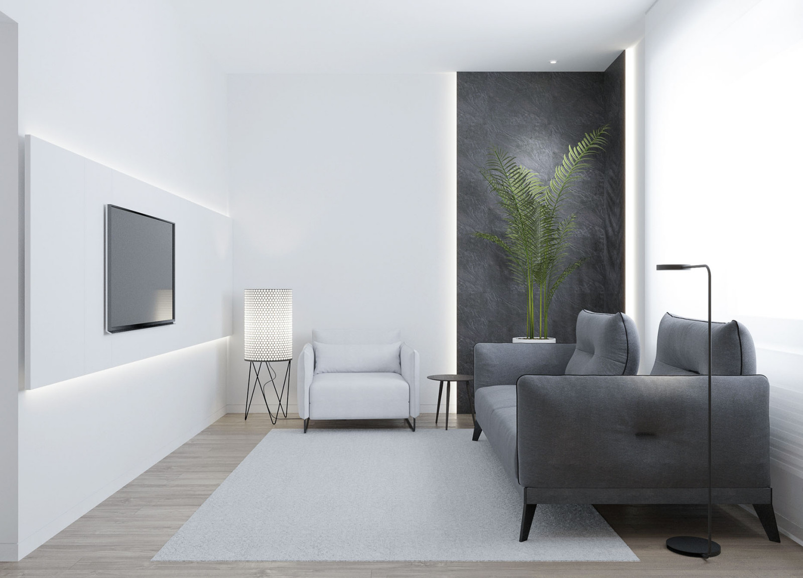 Y-house. Дизайн интерьера двухэтажного дома.