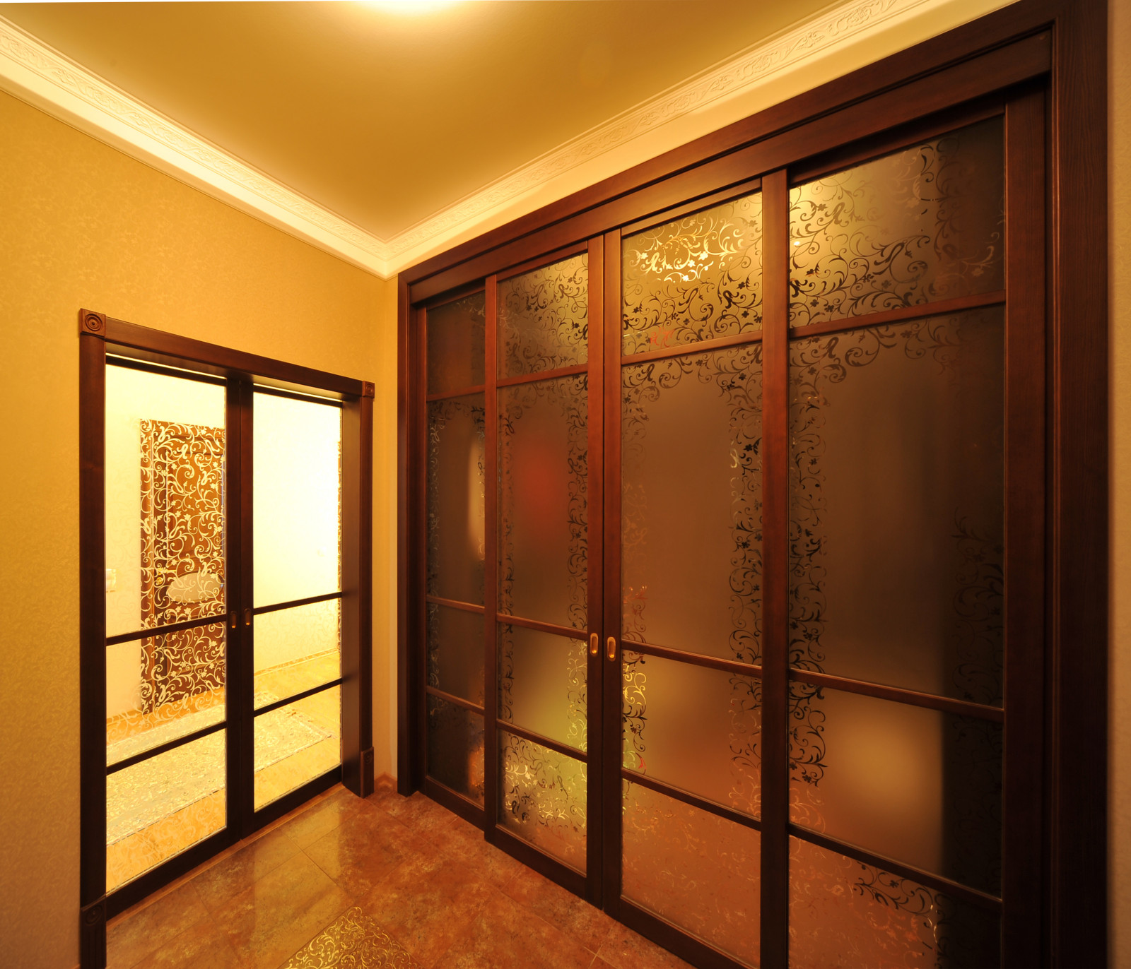 Матовый рисунок на стекле