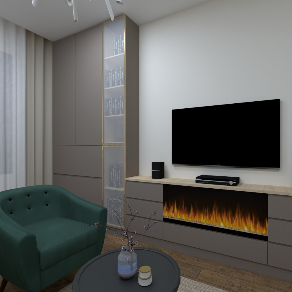Квартира 54 м.кв. с элементами urban jungle