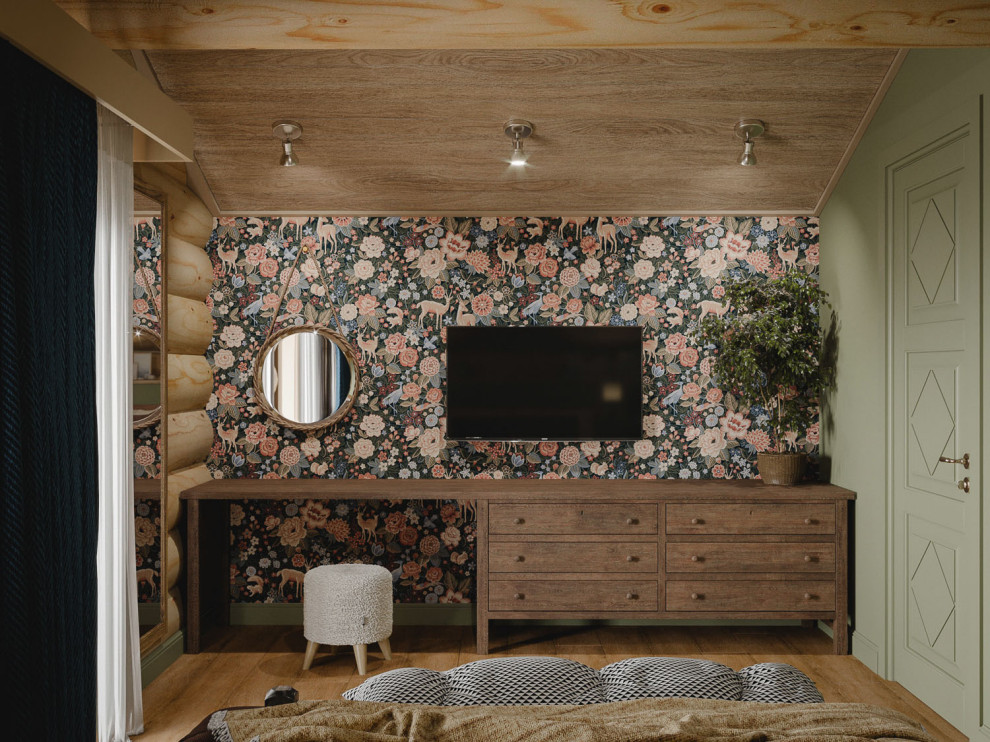 Интерьер деревянного загородного дома в Нижних Сергах