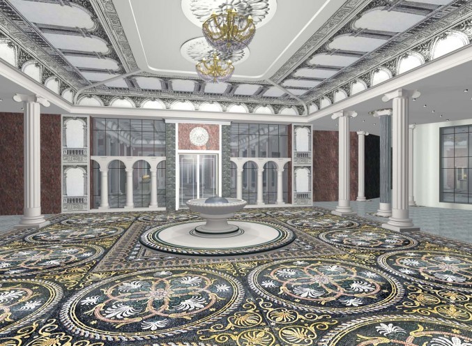 Обложка проекта: Холл в жилом комплексе