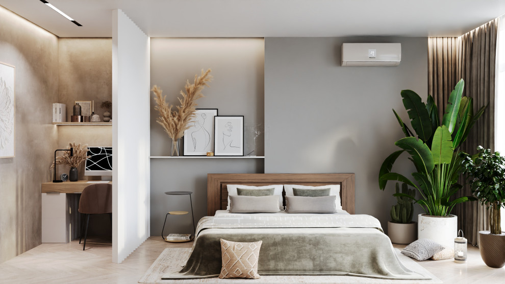 Квартира в современном стиле с природным уклоном