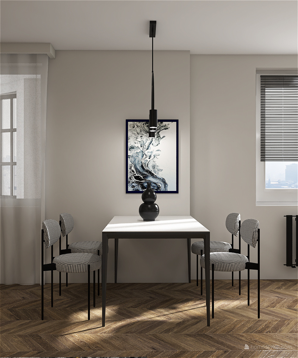 Современная трехкомнатная квартира с элементами неоклассики