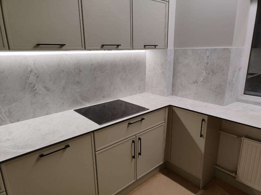 Столешница из Компакт Пластика Мрамор Синоп Белый