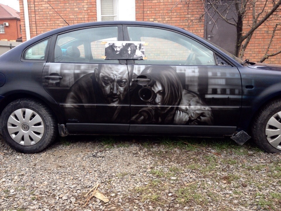 Аэрография на авто.