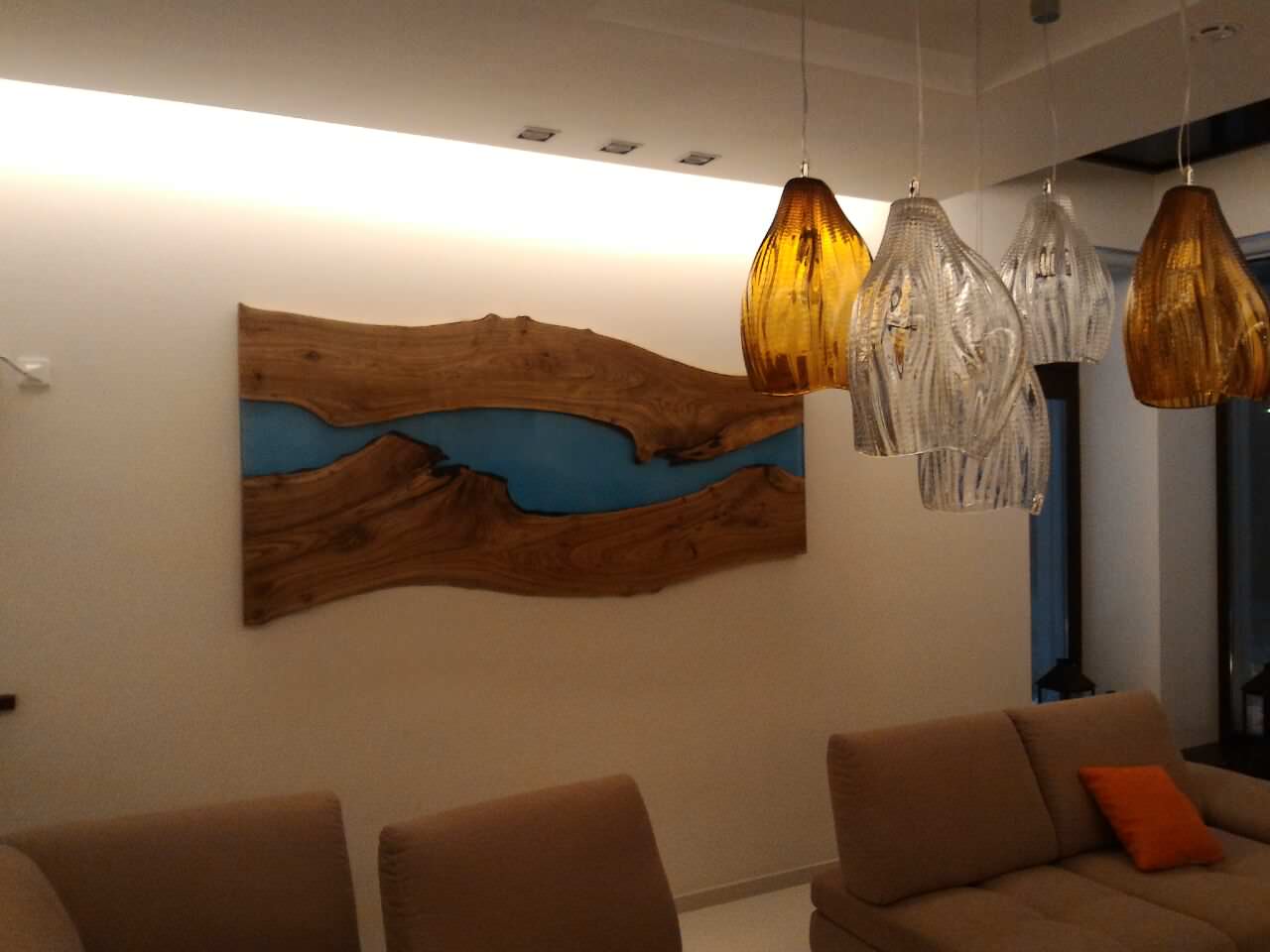 Пано «Amazing River» с речкой из смолы