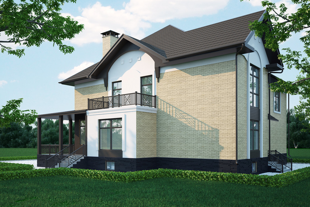 Проект фасада жилого дома в КП Лесной пейзаж. г. Москва