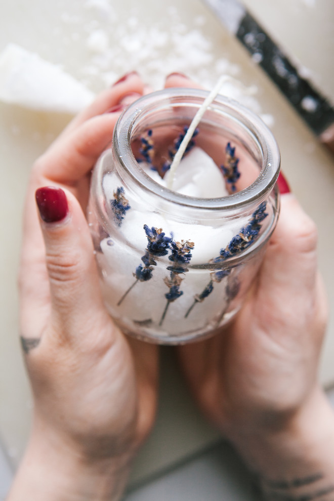 DIY: Лавандовая свеча своими руками
