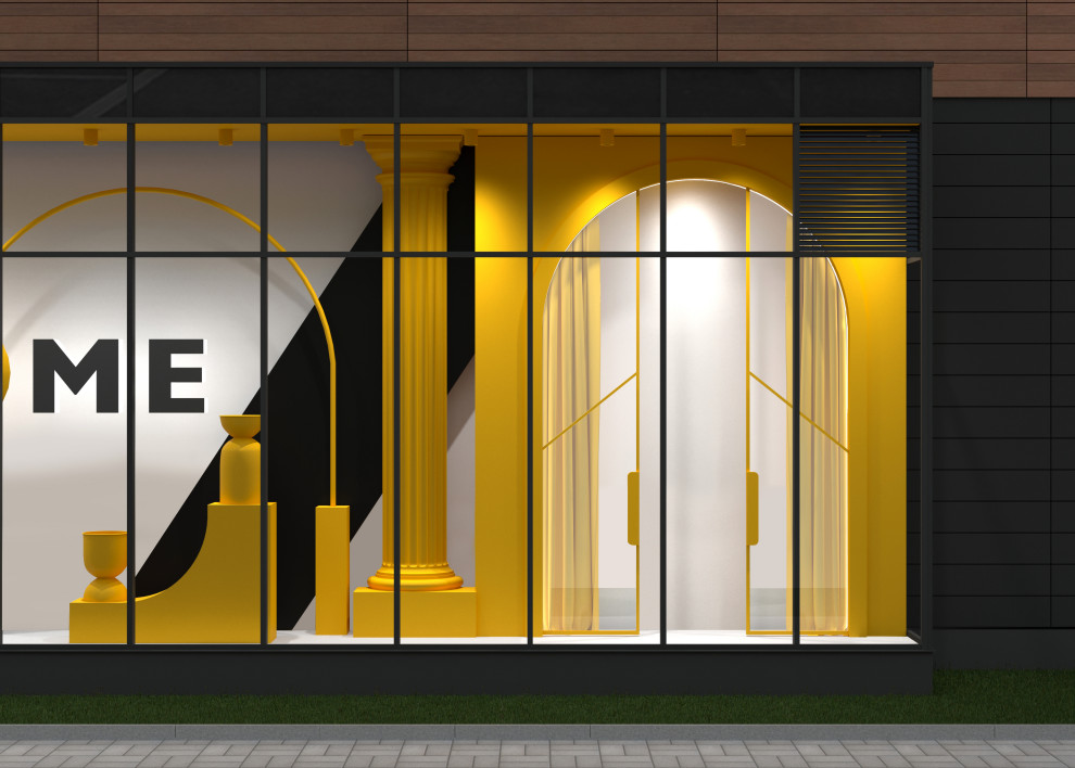 Дизайн Витрин Для магазина стройматериалов , мебели и декора