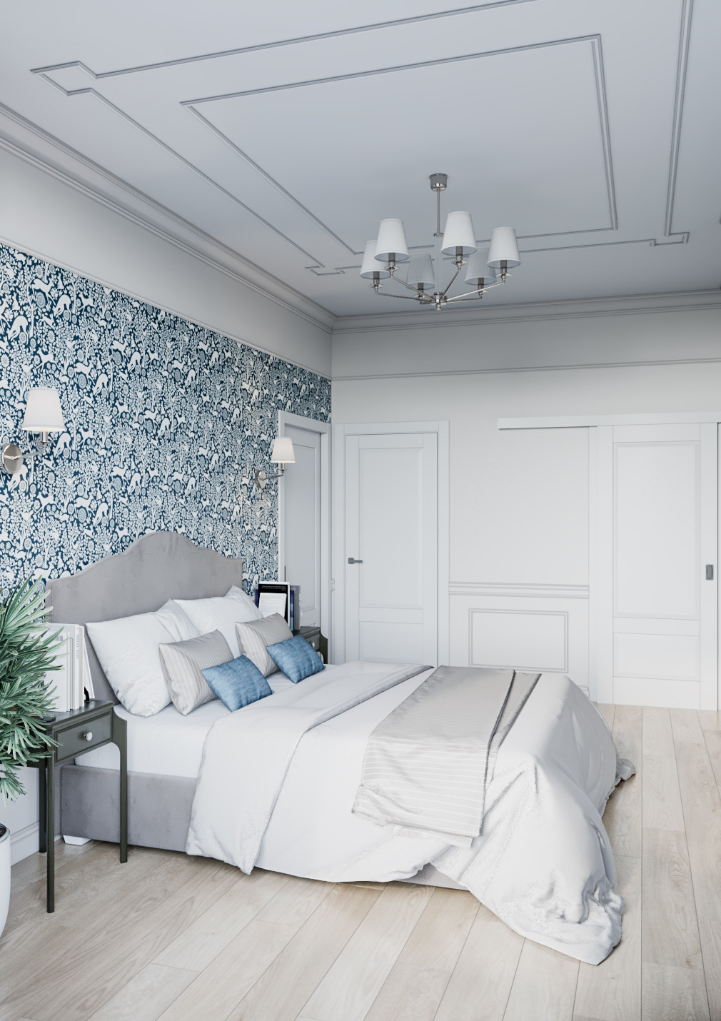 Дизайн квартиры неоклассике с элементами американской классики