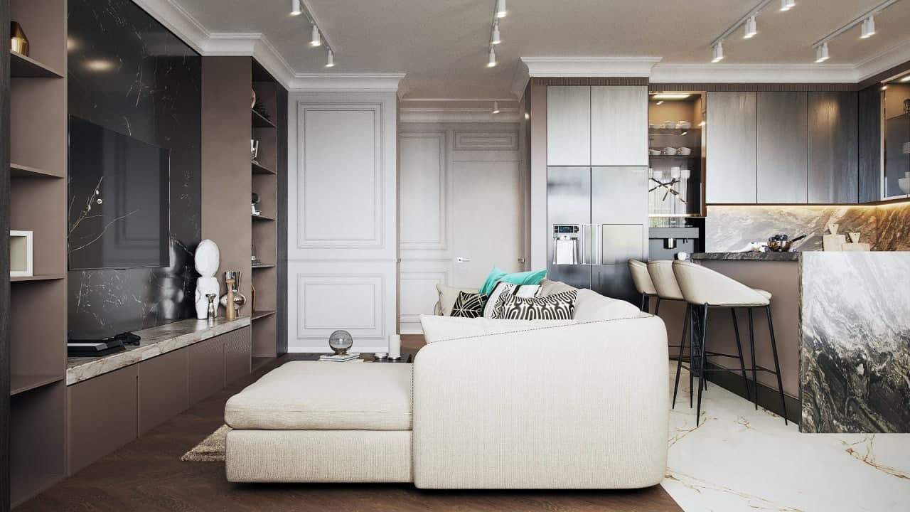 ЖК Метрополия, 3 комнаты, 111 м²