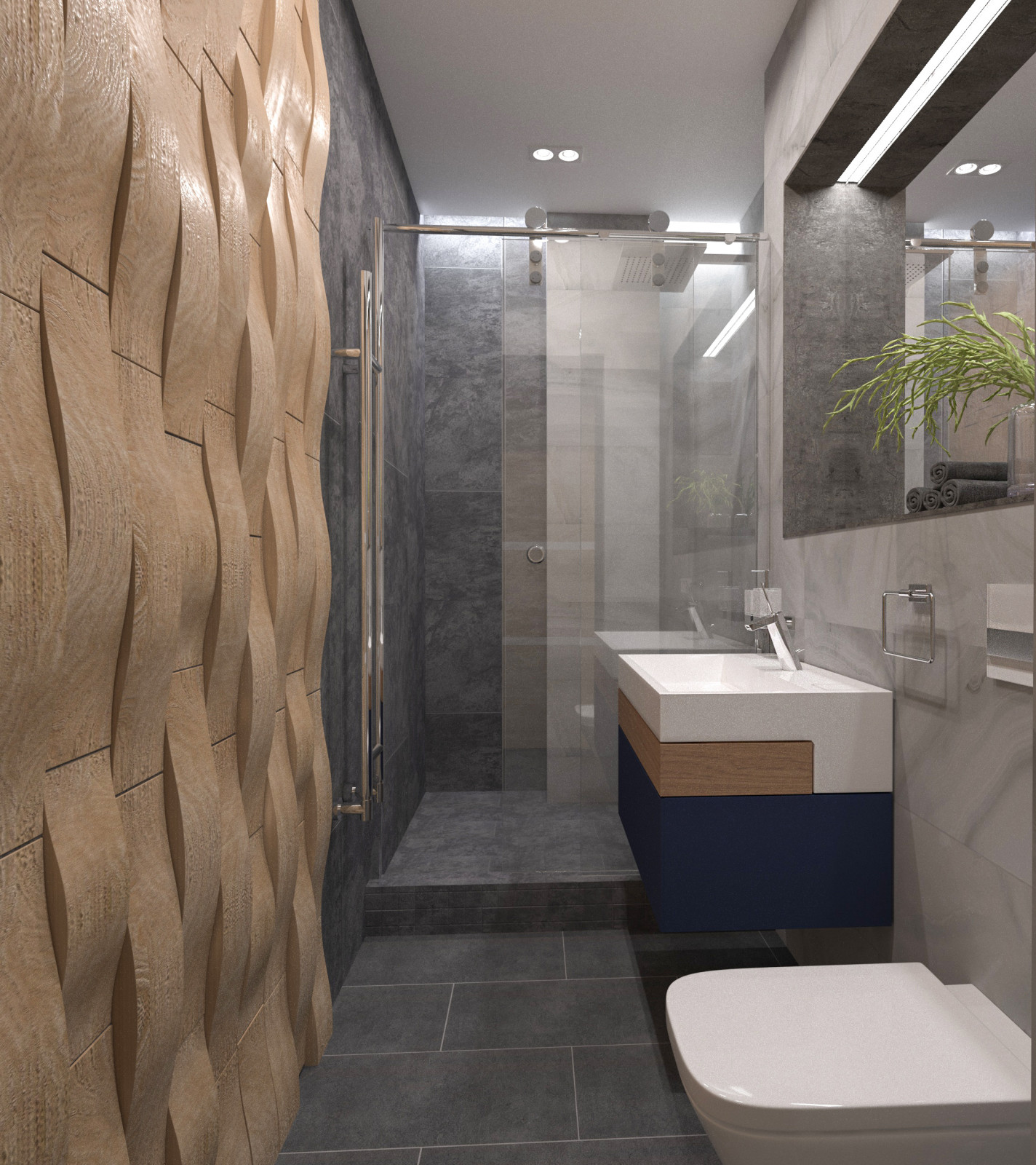 3-комнатная квартира для молодого мужчины с видом на реку (визуализация)