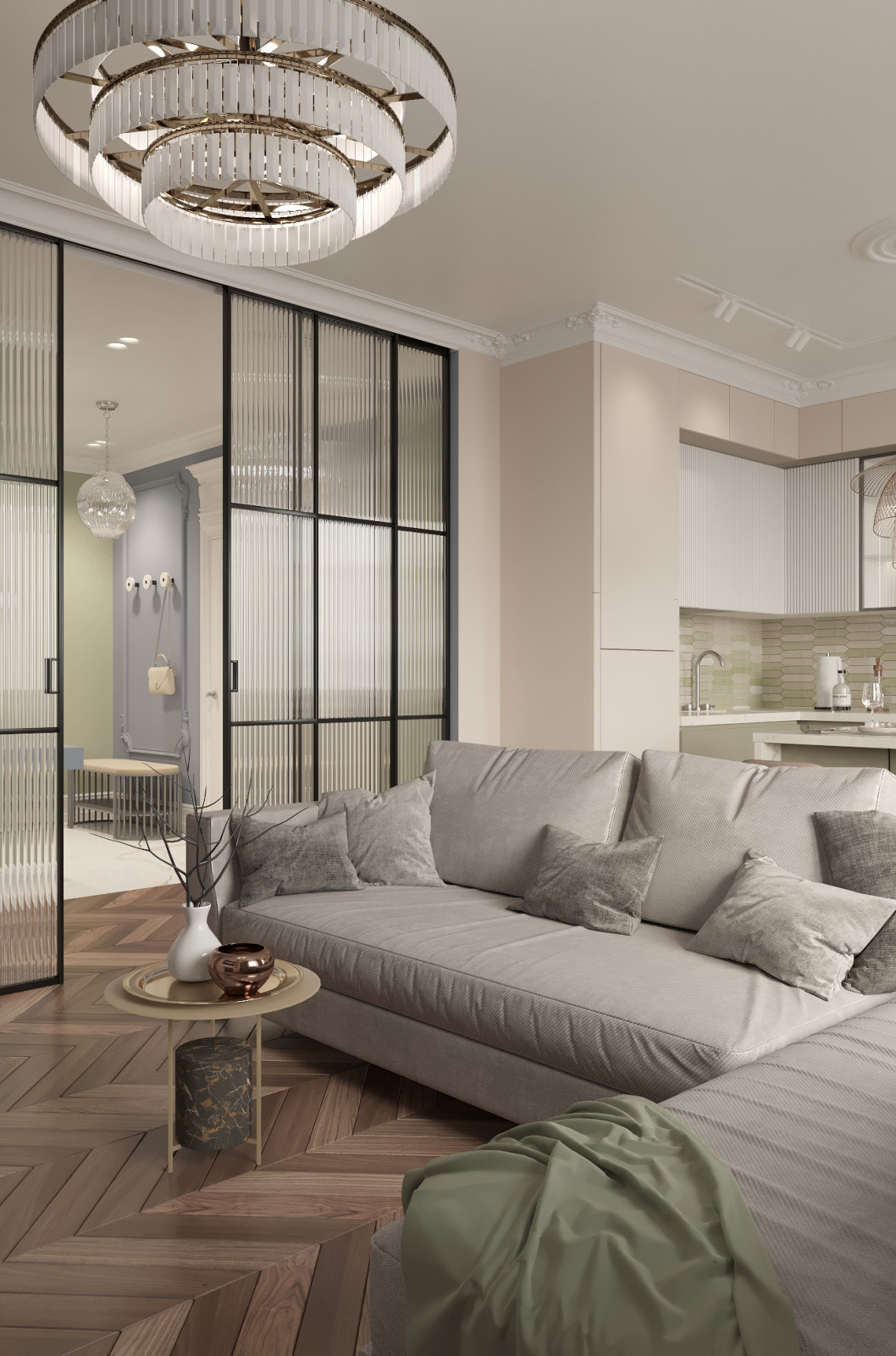 Современный  элегантный интерьер