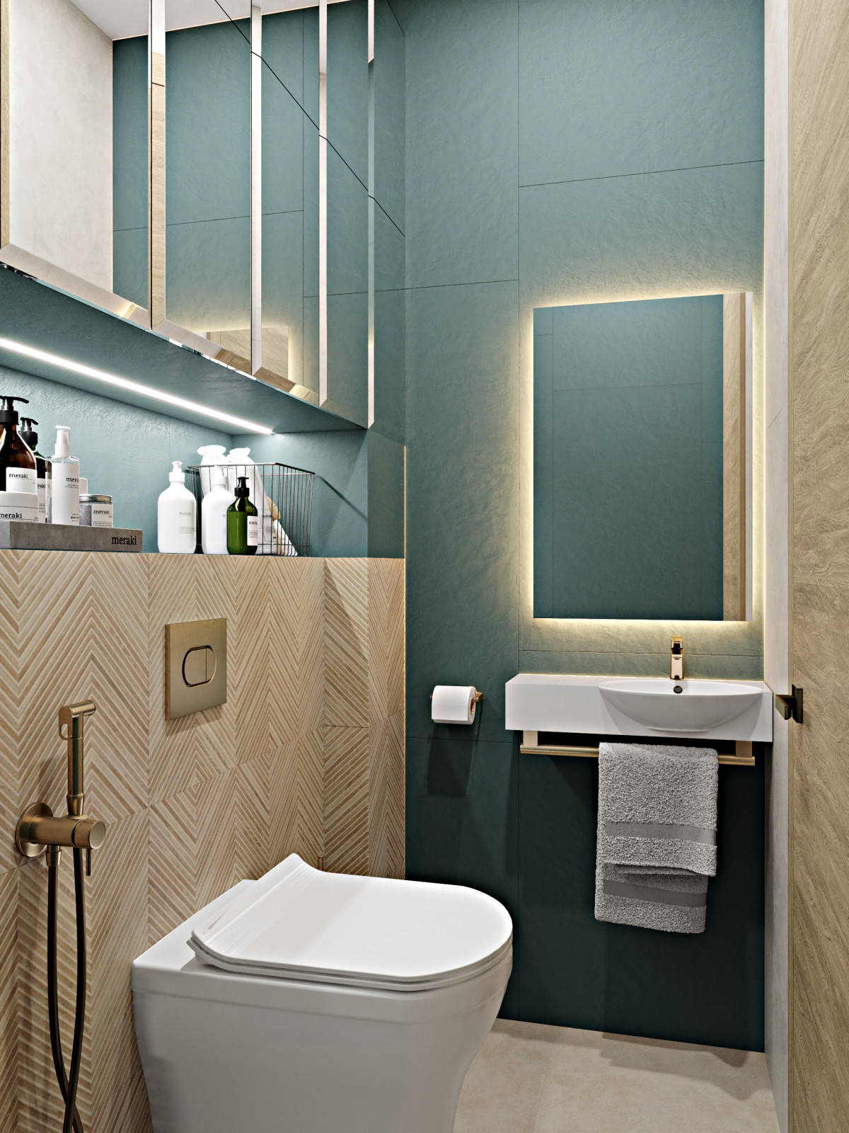 Лаконичная квартира в неоклассическом стиле.