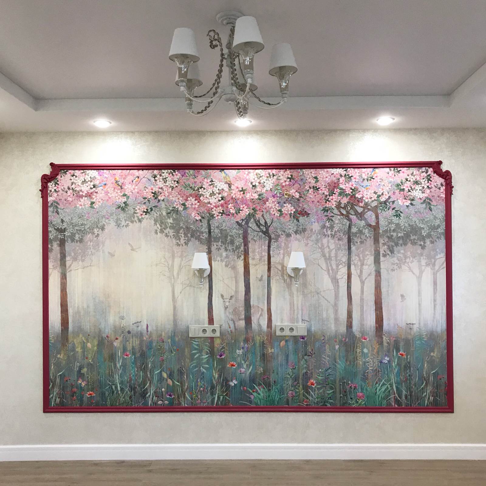 Детская с оленями, 24кв.м с гардеробной 3,6кв.м.