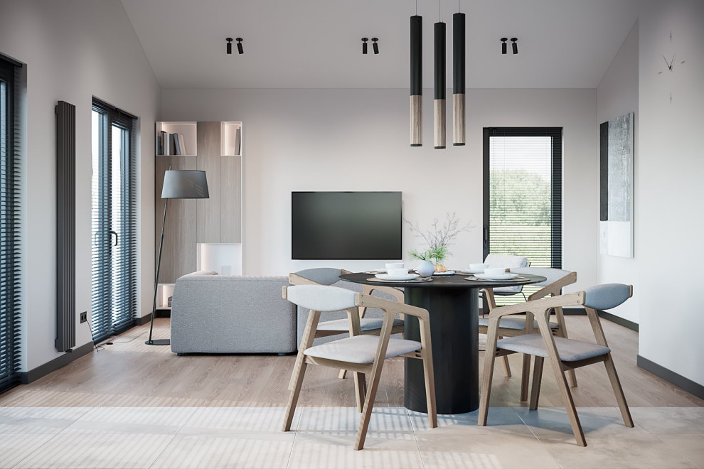 Дизайн интерьера дома 71 м² минимализм Ольховка Кантри Клаб