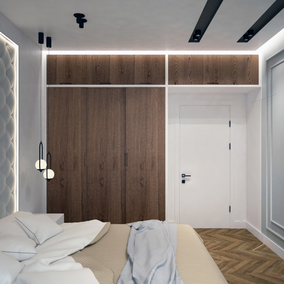 Спальная комната с уютным балконом