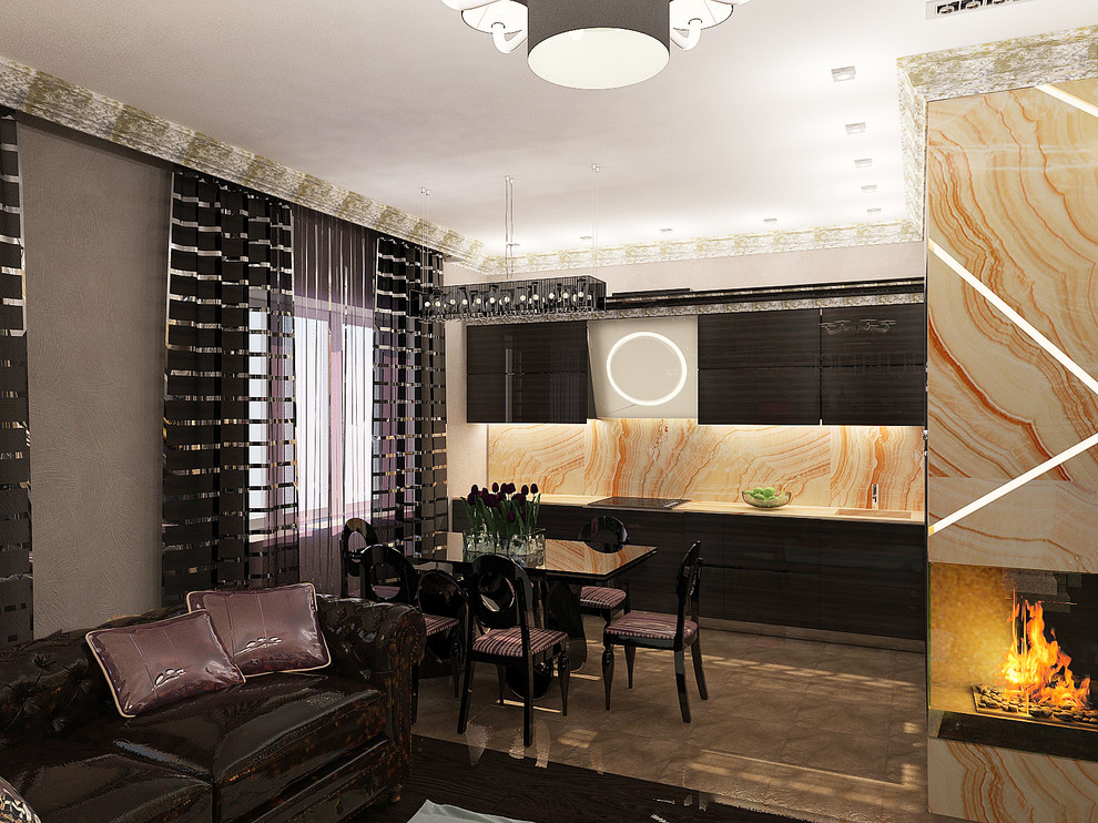 Квартира в темных тонах