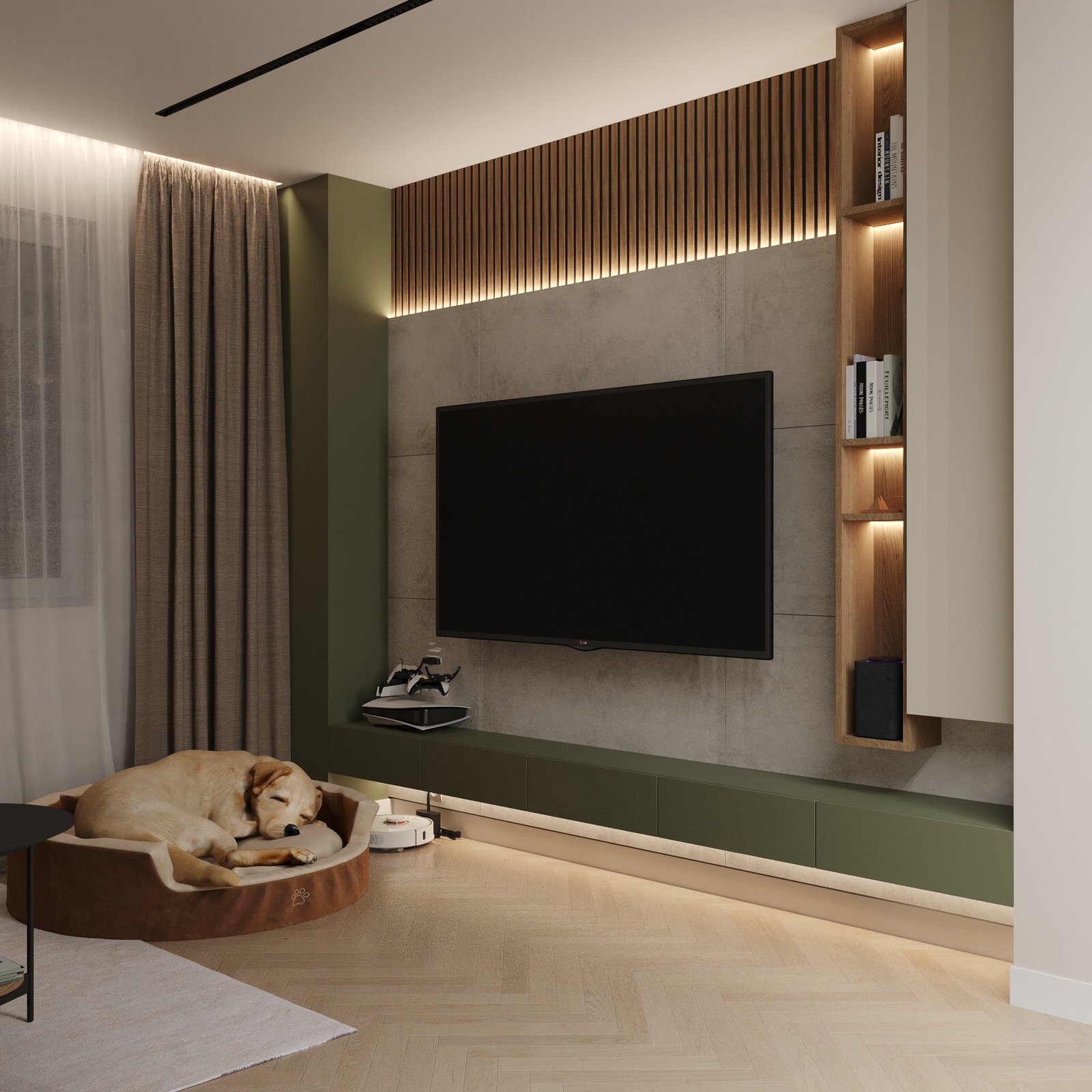 Кухня-гостиная в ЖК Александровский