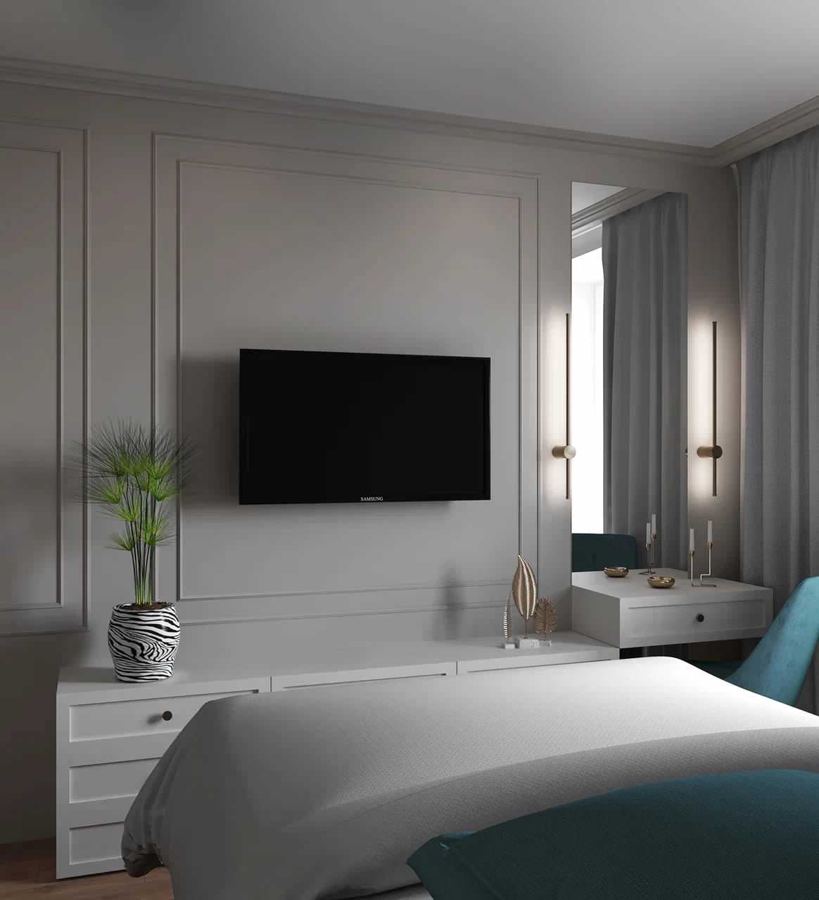 Спальня квартиры на Новочеркасской