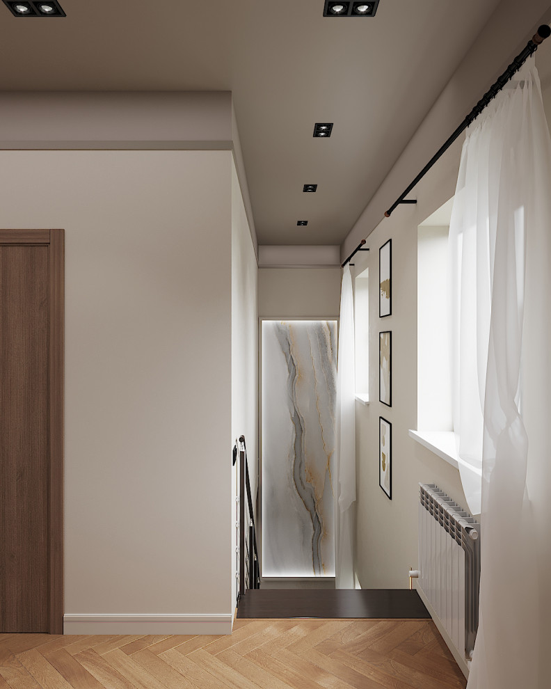 Дизайн интерьера 2го этажа загородного дома