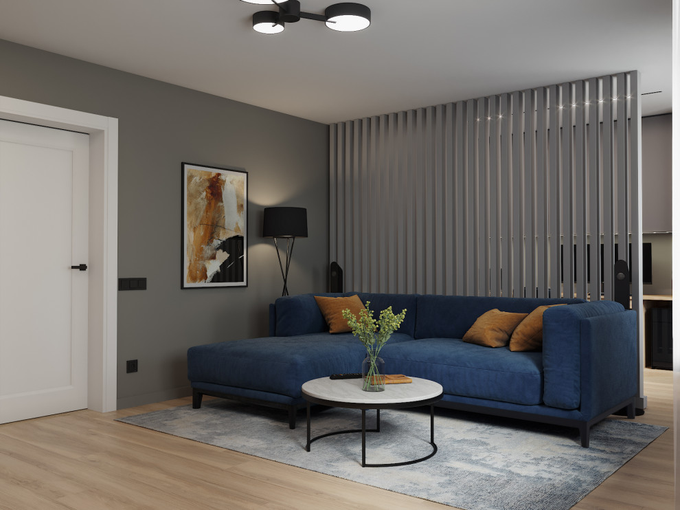 Визуализация дизайн-проекта квартиры 95 м кв, для пары с ребенком