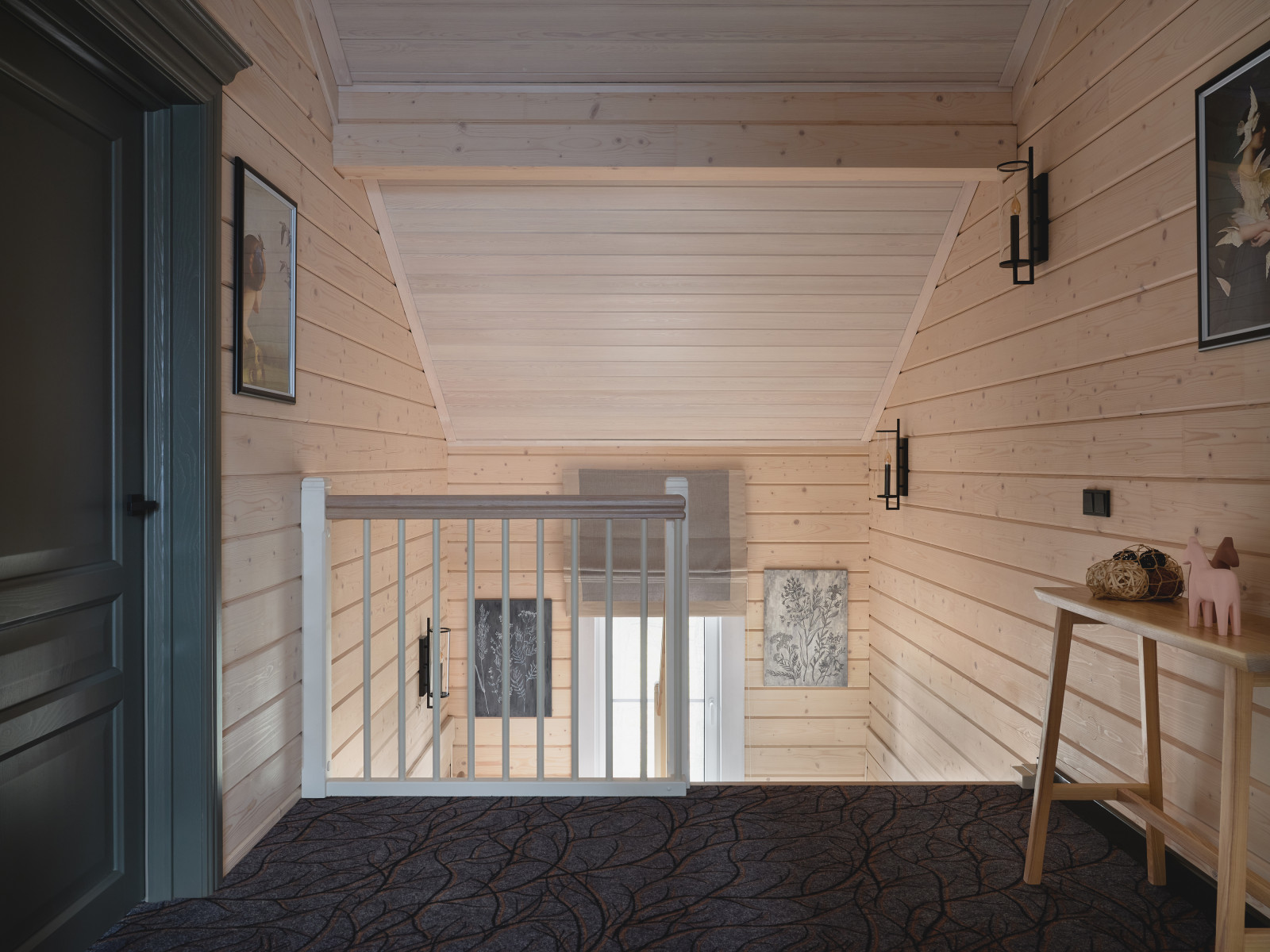 Загородный деревянный дом