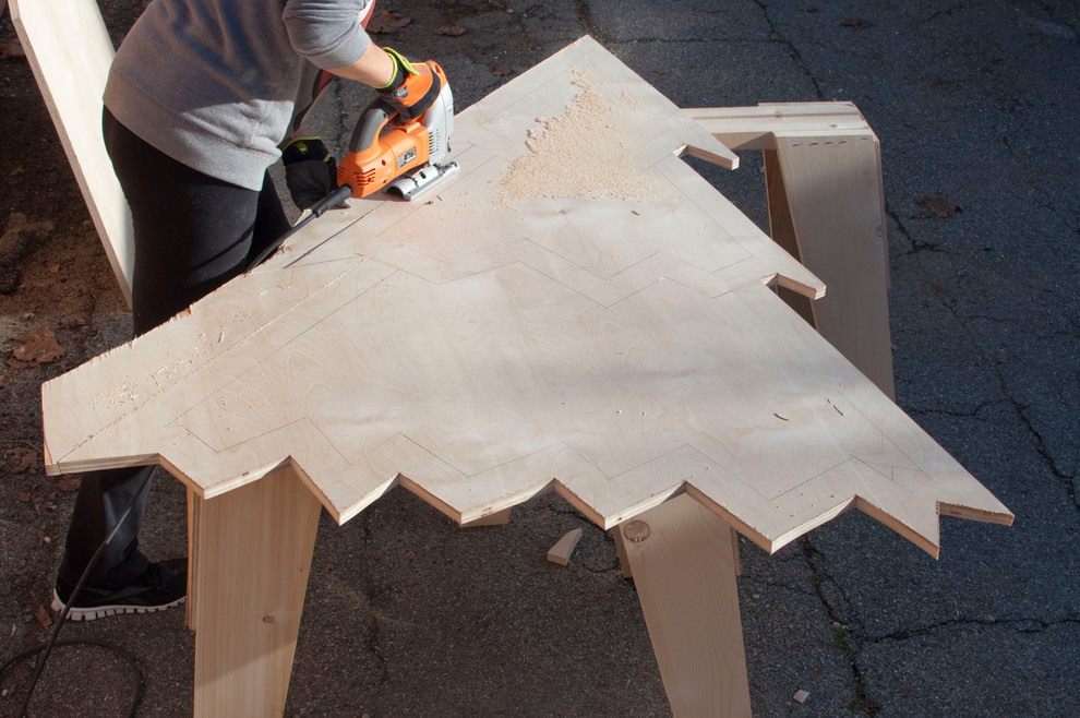 DIY: Как сделать елку из фанеры своими руками