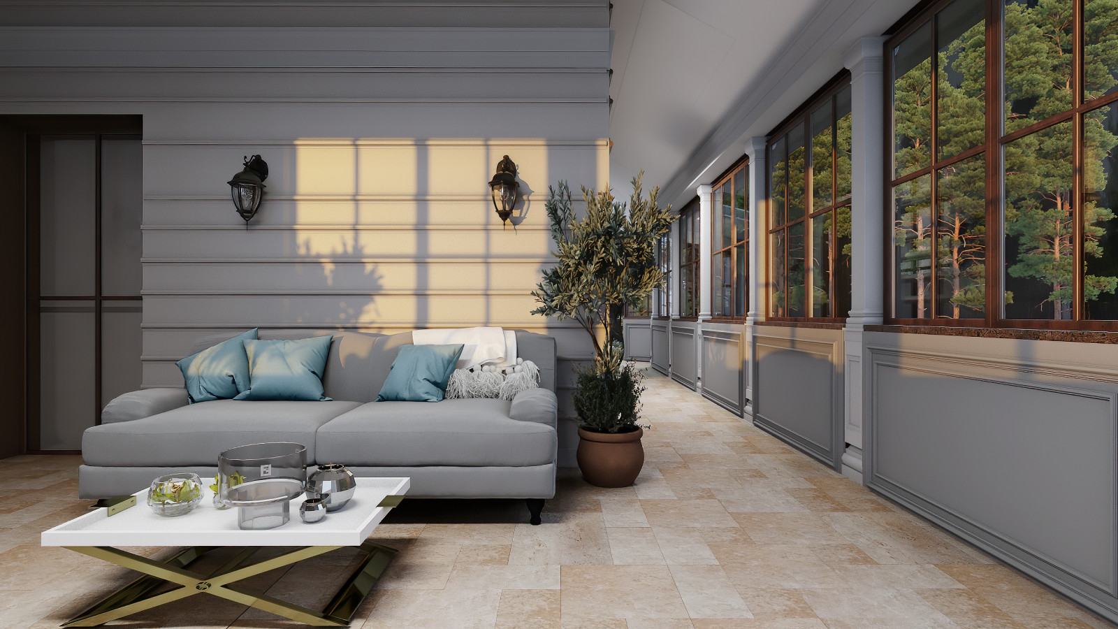 Зимний сад интерьер.Трувиль