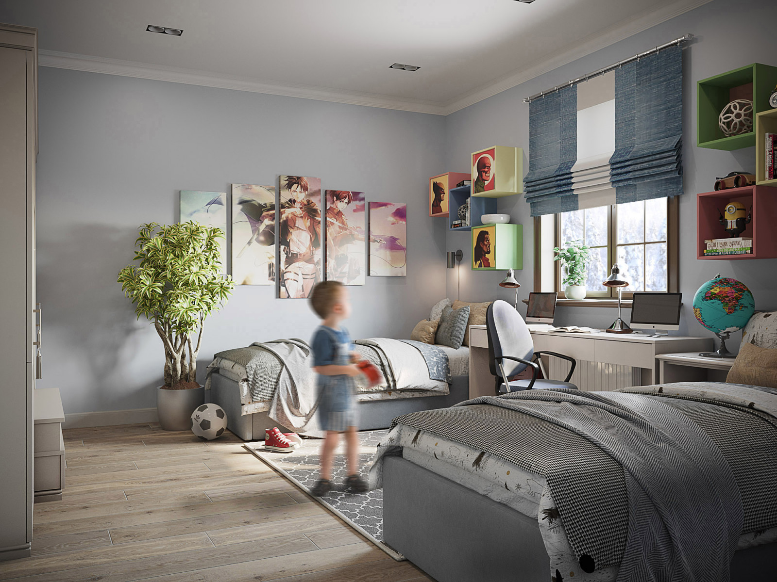 Детская комната для двух мальчиков