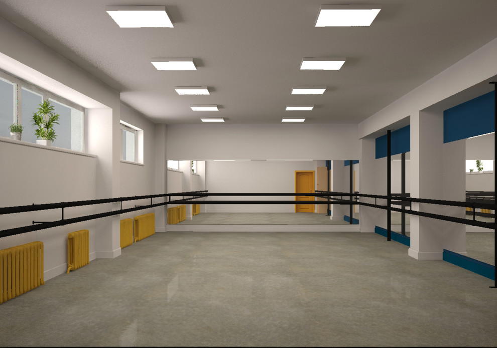 Дизайн интерьера школы современной хореографии "ШАГИ".