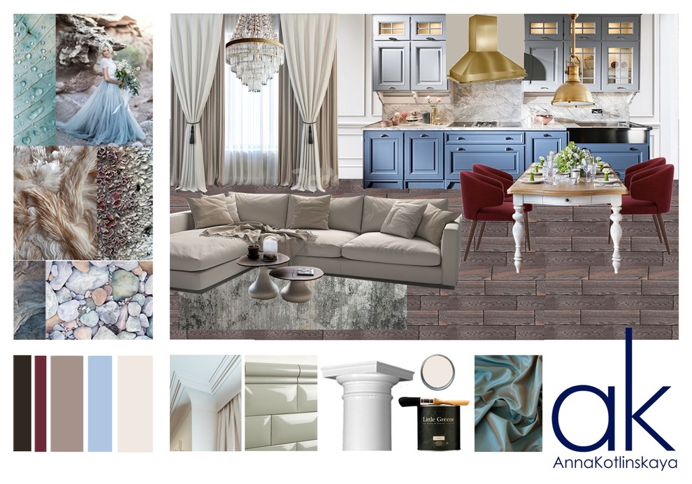 Проект квартиры в коллажах