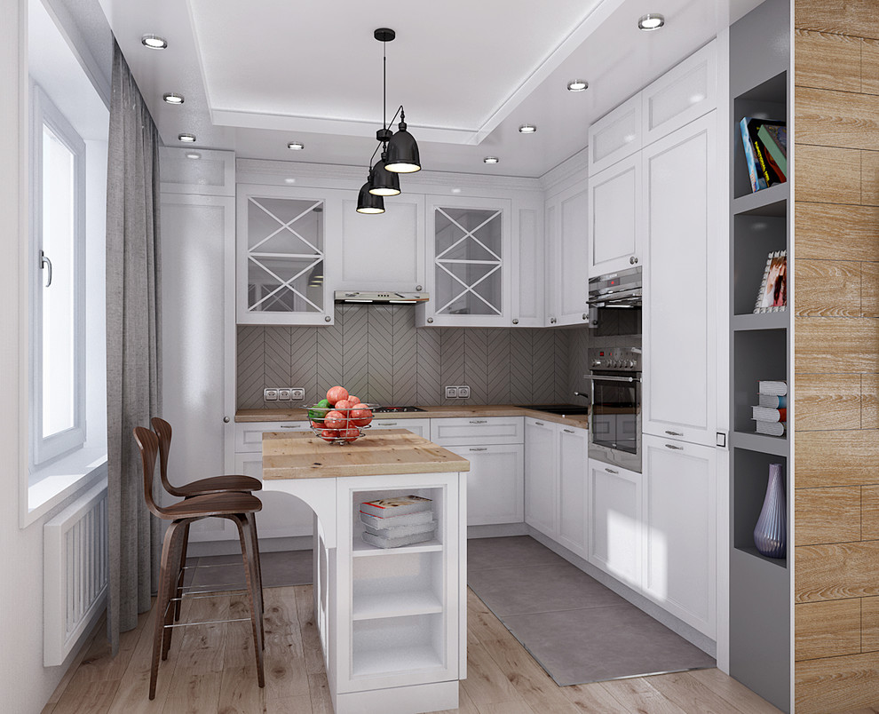 Гостиная и спальня в скандинавском стиле, ЖК "Царская столица".