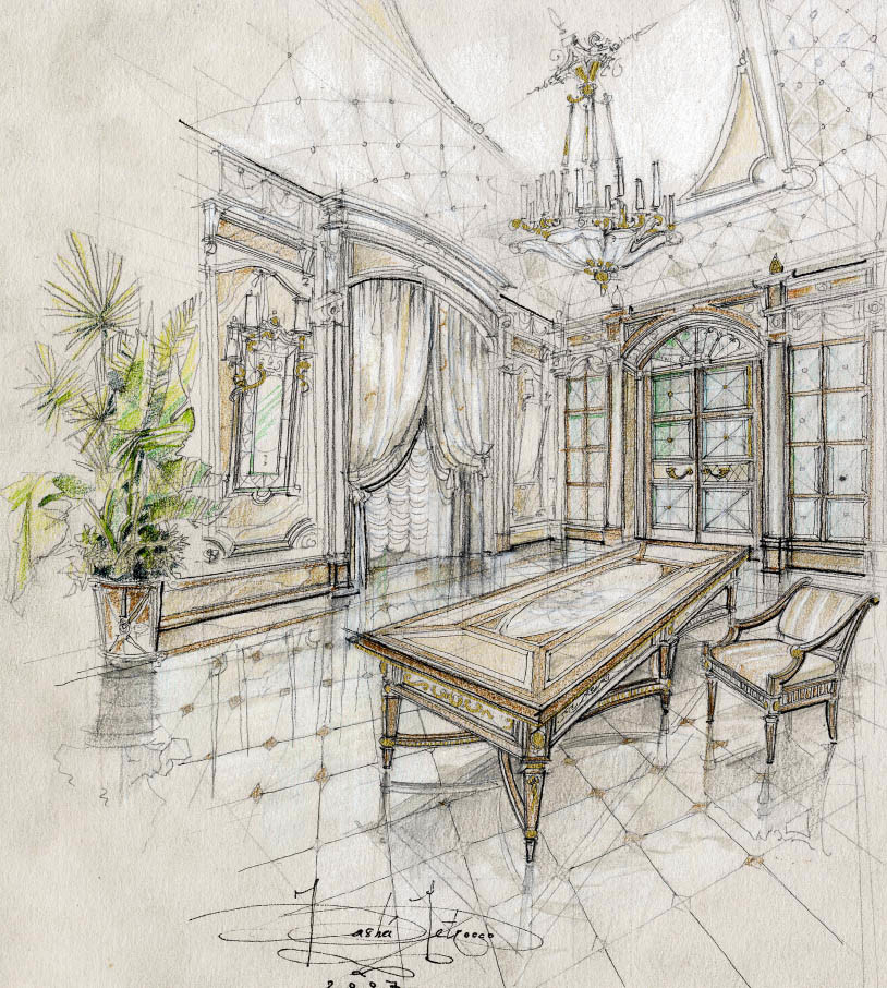 Эскизы - дизайн интерьера