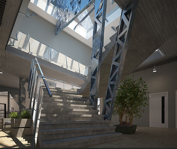 Обложка проекта: Дизайн-проект вестебюля клуба инновационных технологий