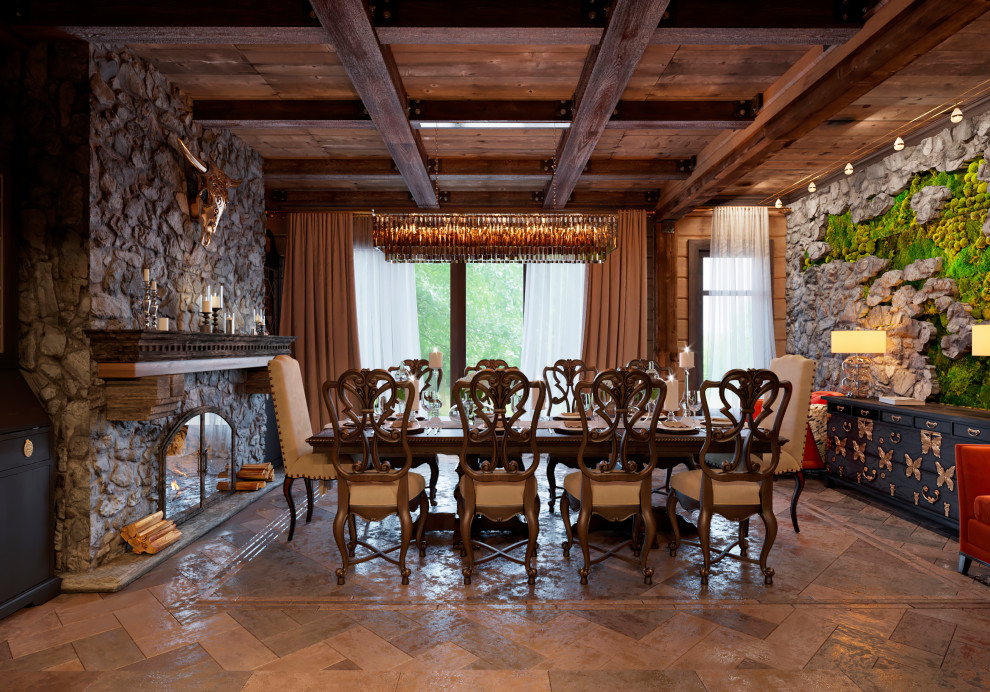 Проект интерьера в Деревянном доме в Подмосковье