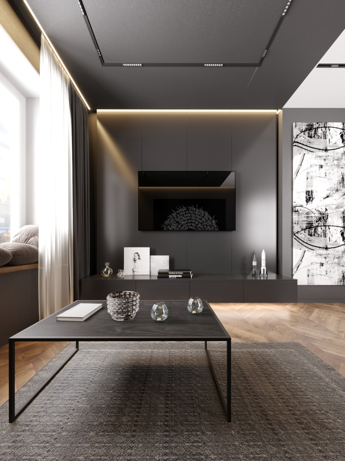 Современная квартира для молодого человека