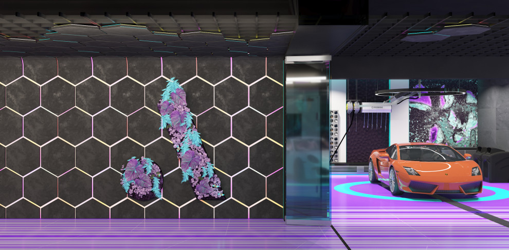 Дизайн проект авторского интерьера  Детейлинг Центра