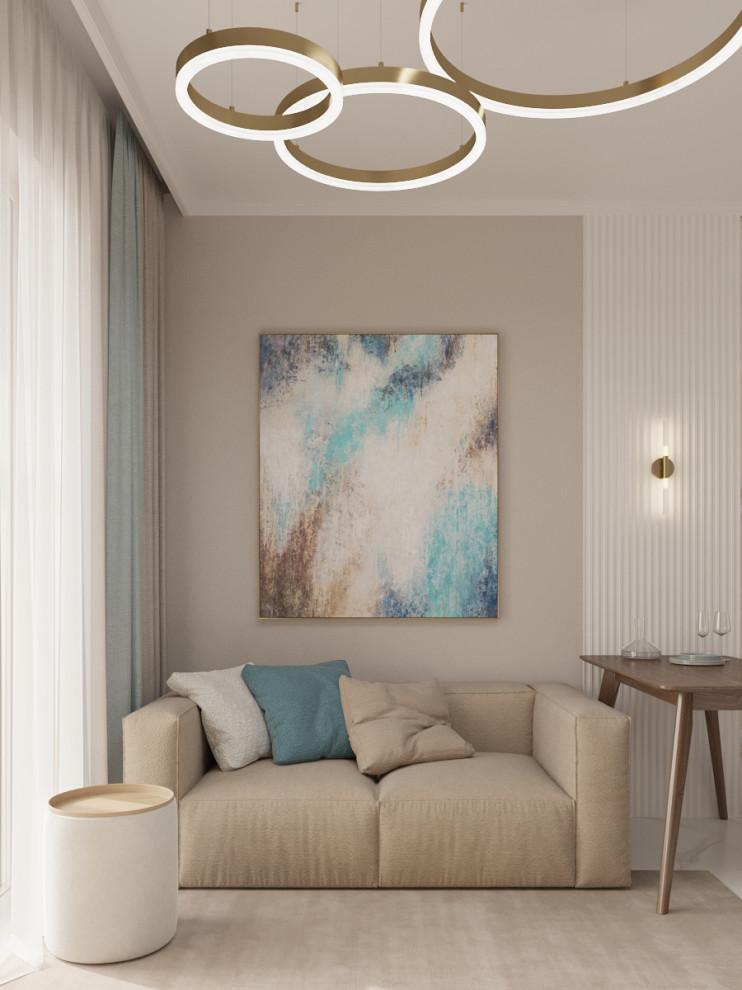 Кухня-гостиная для молодой пары