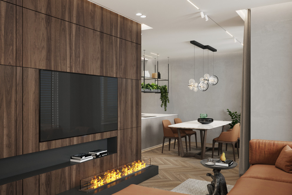 Дизайн трехкомнатной квартиры 90 кв. м.