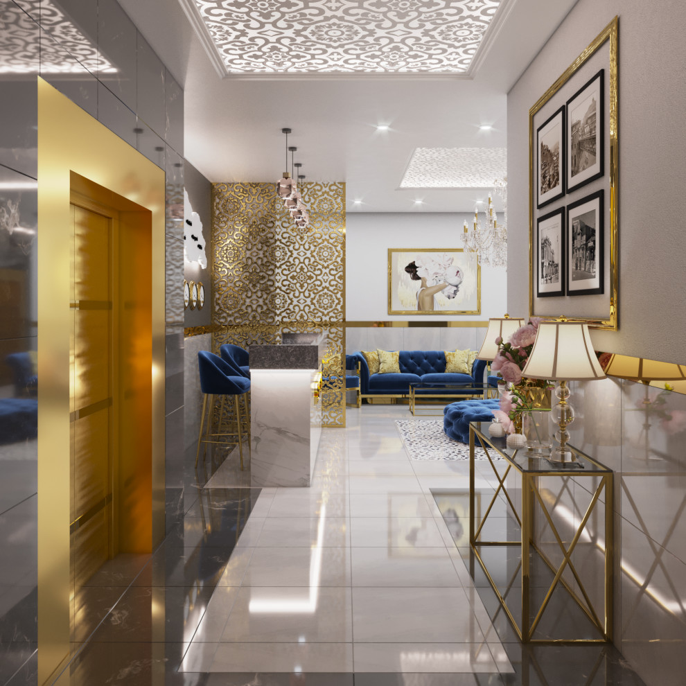 Luxury lobby in 5 star hotel