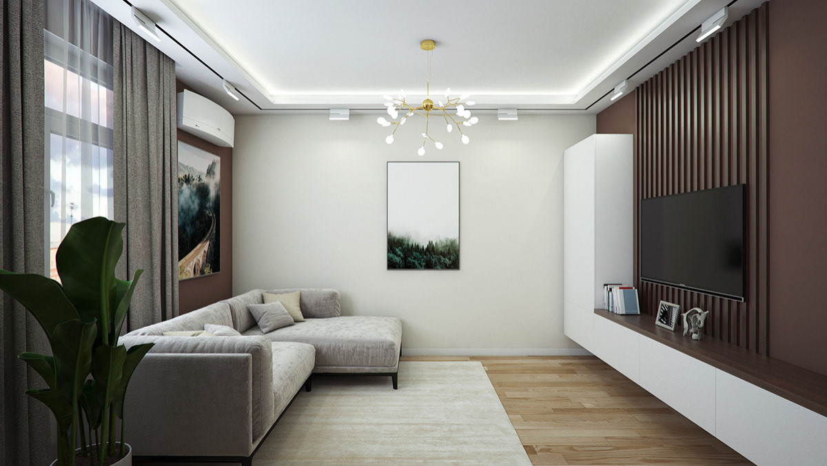 Квартира ЖК Город 50 м2 (Современный стиль)